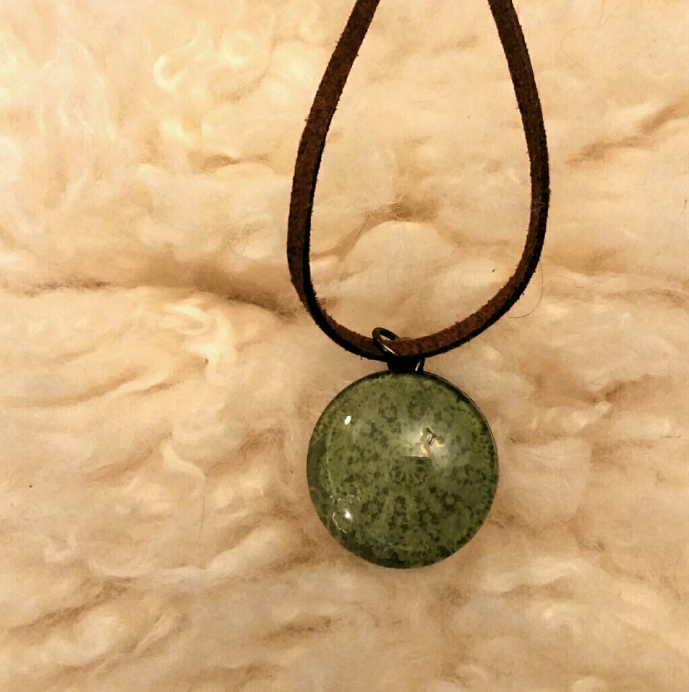 Green Mandala Necklace